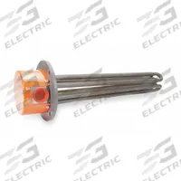 TEMPCO Flanged Immersion Heater: 1/3 Phase, 480V AC, 6,000 W Watt, 3 in Flange Size, 47.26 W/sq in (MPN TFP02657). Key specifications — Watt Density: 47.26 W/sq in; Sheath Material: Incoloy(R) 800; Brand: TEMPCO; Flange Size: 3 in.