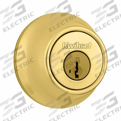 KWIKSET Single Cylinder Deadbolt: Cylindrical, 1 3/4 in Door Thick - Max - Standard Cylindrical Deadbolts