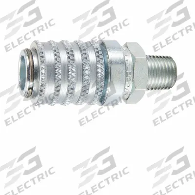 PARKER Coupler: 1/8 in, 1/4"-18 Thread Size, Male NPTF, NPTF, Steel - PD Series Hydraulic Quick-Connect Coupling Bodies