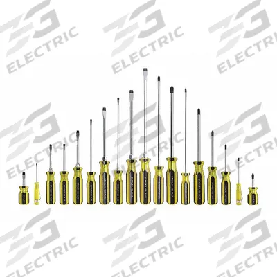 STANLEY Magnetized Tip Screwdriver Set: 11-20 Pieces, 18 Pieces, Phillips/Slotted Tip - General Purpose Screwdriver Sets