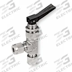 HAM-LET Manual Two-Way Ball Valve: 1/4 in Pipe Size, 316 Stainless Steel, Let-Lok x Let-Lok (MPN H-1200-SS-L-1/4-A). Key specifications — Brand: HAM-LET; Handle Type: Lever.