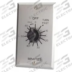 TORK Spring-Wound Timer: 1 hr Max, 10 min Min, SPDT, 125V AC, Wall Plate Included, Silver (MPN C560MH). Key specifications — Brand: TORK; Includes Hold: Hold Included.