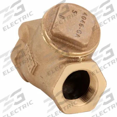 MILWAUKEE VALVE Swing Y Check Valve: Swing, Y-Style Valve Body, 1 in Pipe Size, FNPT x FNPT - Bronze Y Swing Check Valves