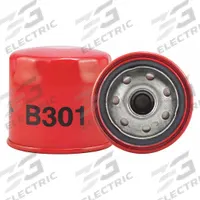 BALDWIN FILTERS Oil Filter: B301, M20-1.50 Thread Size, 2 7/8 in Overall Ht, 3 in Outside Dia, Oil. Key specifications — Baldwin Interchange: B301; Brand: BALDWIN FILTERS; Compatible Vehicle Make: Subaru; Includes: Integral Gasket; Media Material: Cellulose.