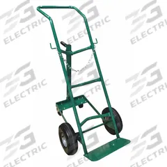 APPROVED VENDOR Cylinder Hand Truck: 500 lb, Single, 1 Cylinder, 14 in W x 7 in D Nose Plate (MPN 8DEV1). Key specifications — attr1343829: APPROVED VENDOR; attr1343789: Green; attr1343794: Chain.