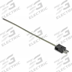 DAYTON Thermocouple Probe: -346°F to 2,193°F /-210°C to 1,200°C, Type J, Rounded Tip, 18 in Probe Lg (MPN 36GK93). Key specifications — attr1275752: 20 AWG; attr1275757: 18 in; attr1275763: ±1.1 % Below 293 °C, ±0.4 % Otherwise; attr1275765: 36GK93; attr1275769: DAYTON; attr1434700: Weld.