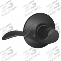 SCHLAGE Door Lockset: Passage Lever Locksets, Black, ADA Compliant (MPN F10 ACC 622). Key specifications — Ligature Resistance: Not Ligature-Resistant; Brand: SCHLAGE; Lockset Function ANSI Code: F75; Visual Indicator Message: No Message; Lockset Style: Accent; ADA Compliant: Yes; Finish: Flat Black Coated.