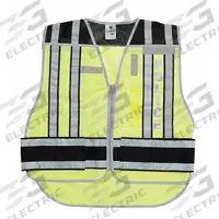 APPROVED VENDOR Pro Police Safety Vest: Safety Vest ANSI Class Class 2, Black/Green, Polyester (MPN 4001BZ-2X-4X). Key specifications — attr358683: Zipper; attr378047: APPROVED VENDOR; attr358676: Class 2; attr358678: Polyester; attr358679: 64 in; attr1314241: Pro Police Safety Vest.