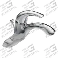 DELTA Low Arc Bathroom Faucet: Delta Commercial, Cast Brass, Chrome Finish, 1.5 gpm Flow Rate, Arc (MPN 22C331). Key specifications — Includes: Rotational Limit Stop; Brand: DELTA; Series: Delta Commercial.
