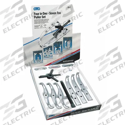 OTC Puller Set: 10 1/2 in – 11 in Jaw Spread, 8 3/4 in Jaw Reach, 0.35 Jaw Thick - Jaw Puller Sets