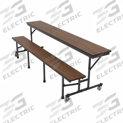 PALMER HAMILTON Convertible Bench Table: Walnut, 30 1/8 in Overall Wd - Convertible Bench Tables