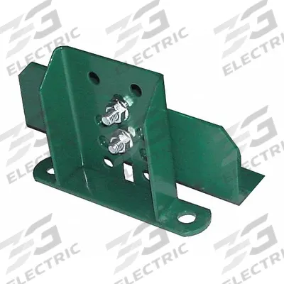 ASHLAND CONVEYOR Conveyor Support Stand: 1 7/16 in Min. Ht, 3 in Max. Ht, Steel, Green - Low-Profile Permanent Mount Conveyor Support Stands