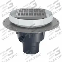 ZURN Floor Drain: 9 7/8 in Overall Dia, 5 in Grate Size, 4 in Nominal Pipe Size, Solvent Weld, PVC (MPN EZ2-PV3-ST). Key specifications — Color: Bronze; Connection Type: Solvent Weld; Brand: ZURN.