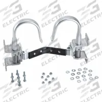 LOUISVILLE LADDER Ladder Pole Grip and Cable Hook: For Extension Ladders, 2.3 in Overall Lg (MPN PK-E03A). Key specifications — Brand: LOUISVILLE LADDER; Compatible Ladder Type: Extension Ladders; Material: Steel.
