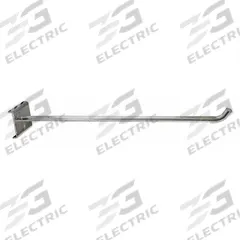 TRESTON Single Rod Pegboard Hook: 11 3/4 in x 5 29/32 in x 1 3/4 in, 5 Hooks, Screw-In, Surface (MPN 853217-51). Key specifications — Mounting Type: Surface; Includes: Black Holding Clip; Finish: Zinc-Plated; Color: Silver; Accessory Type: Single Hook; Locking System: Screw-In; Material: Steel; Brand: TRESTON.