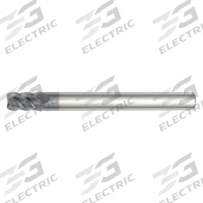 WIDIA HANITA Square End Mill: Carbide, AlTiN Coated, 5 Flute, 3/8" Mill Dia, 1-5/16" LOC - Carbide Square End Mills for Hardened Materials