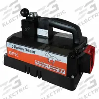 POWER TEAM Battery Pump: 10,000 psi Max. Op Pressure, 200 cu in/min Max. Flow Rate, 1/4 hp Max. HP (MPN PB104-1). Key specifications — attr941810: PB104-1; attr941817: 4-Way; attr941814: Advance.