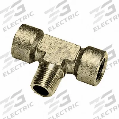 LEGRIS Metal Pipe Tee: Tee, 1/8 in x 1/8 in x 1/8 in, 1,000 psi, 1 11/16 in Lg - Threaded High-Pressure Pipe Fittings