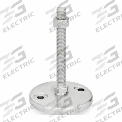 JW WINCO Male-End Leveling Mount: Swiveling Stud, 3/8"-16 Thread Size, 3.15 in - Swivel Male Leveling Mounts