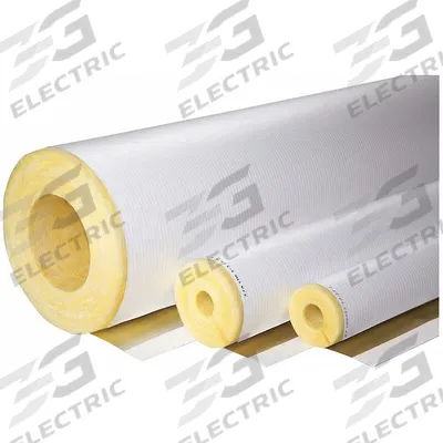 JOHNS MANVILLE Pipe Insulation: Tube, Fiberglass, Slit with Adhesive and Flap, 1/2 in Thick - Fiberglass Straight Tube Insulation