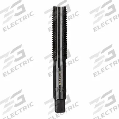 MILWAUKEE Straight Flute Tap: M14x1.5 Metric, 2B, 4 Flute, Plug Chamfer - General Purpose Hand Taps