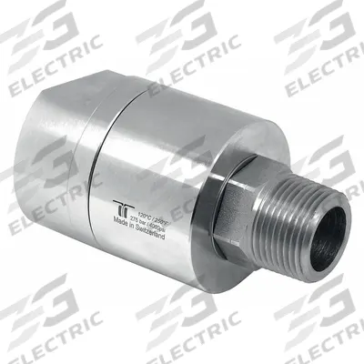 MOSMATIC Rotary Union: Straight, Nickel-Plated C38500 Brass, 1 Passages, 3/4 in Stationary Port - Brass Rotating Joints & Unions