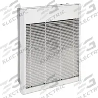 QMARK Recessed Electric Wall-Mount Heater: 1500 W/3000 W/2000 W/4000 W, 208/240V AC, Single Phase (MPN AWH4404FNW). Key specifications — Grille Color: White; Programming Capability: Non-Programmable; Wattage Output: 2000 W/4000 W; Voltage, Phase: 208/240V AC, 1-phase; Rough-In Dimensions - H x W x D: 18-1/4 in x 14-1/4 in x 3-7/8 in; Nominal Voltage - HVAC: 208V AC; Brand: QMARK; Phase: Single.