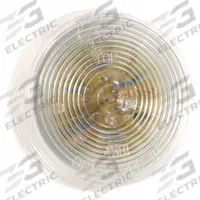GROTE Clearance Marker Lamp: Clearance Light, LED, Round, Clear, Bracket, 2 1/2 in Overall Dia (MPN G1042). Key specifications — Lens Color: Clear; Brand: GROTE; Electrical Connection: Female Pin Connector; Lighting Technology: LED; Mount Type: Bracket; SAE Lens Code: P2.