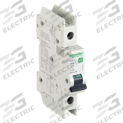 SCHNEIDER Miniature Circuit Breaker: 3 A Amps, 60V DC, 14kA at 120/240V AC - Z-Curve, 1-Pole UL489 DIN Rail-Mount Miniature Circuit Breakers