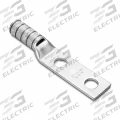 Compression Lug: For 6 AWG, Solid/Stranded Wire, 1/4 in Stud Size, Std, Copper Barrel (MPN YAV6CL2TC14E2FX). Key specifications — Inspection Hole: Yes; For Wire Type: Solid; For Wire Sizes: 6 AWG; Brand: BURNDY; Manufacturer Part Number: YAV6CL2TC14E2FX.