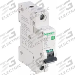 SCHNEIDER IEC Supplementary Protector: 6 A Amps, 60V DC, 14kA at 120/240V AC, Screw Clamp, C60SP, D (MPN M9F23106). Key specifications — Brand: SCHNEIDER; Terminal Connection: Screw Clamp; DC Voltage Rating: 60V DC; Max. AIR Rating: 14kA at 120/240V AC; Series: C60SP; AC Voltage Rating: 240/415V AC; Curve Type: D.