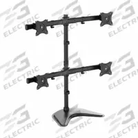 EATON TRIPP LITE Display Mount: Black, Steel, Stand Mount, 18 lb Wt Capacity (MPN DDR1327MQ). Key specifications — Features: Convenient One-Touch Adjustment; Material: Steel; Brand: EATON TRIPP LITE; Product Type: Monitor Stand; Mount Mechanism: Stand; Color: Black.