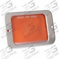 GROTE Permit Holder, Aluminum: Aluminum (Housing)/Vinyl (Holder), 7 1/4 in Overall Lg (MPN 43424). Key specifications — Brand: GROTE; Material: Aluminum (Housing); Vinyl (Holder).