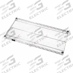 QUANTUM STORAGE SYSTEMS Metal Shelving: 42 in x 24 in, 1 Shelves, Split Sleeve, 800 lb Load Capacity (MPN 2442C). Key specifications — Recommended Environment: Dry; Material: Steel; Brand: QUANTUM STORAGE SYSTEMS; Color: Silver; Finish: Chrome.