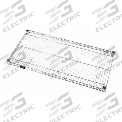 QUANTUM STORAGE SYSTEMS Metal Shelving: 42 in x 24 in, 1 Shelves, Split Sleeve - Wire Shelves for Dry Use