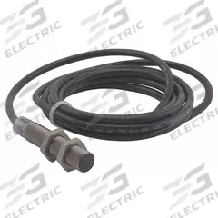 EATON Inductive Cylindrical Proximity Sensor: Non-Terminated Cable, Shielded, 3 Wires, 10-48V DC, NC (MPN E57P-12SNC2-C2). Key specifications — Brand: EATON; AC Supply Voltage Rating: Not Rated; DC Supply Voltage Rating: 10-48V DC.