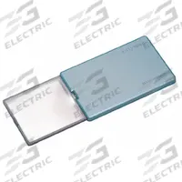 ESCHENBACH OPTIK GMBH Illuminated Pocket Magnifier: 4X, 2.5 in Focal Distance, 16D Diopter (MPN 1521-22). Key specifications — attr1183318: 2.5 in; attr1183324: ESCHENBACH OPTIK GMBH; attr1183319: 50 mm x 45 mm x 6 mm; attr1183320: 16D.