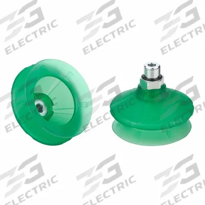 SCHMALZ Vacuum Pad Assembly: 1.5 Folds, G1/4 in, 69.6 mm Pad Dia, Elastodur ED - Bellows Type Packaging Industry Vacuum Pad Assemblies