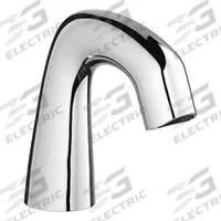 CHICAGO FAUCETS Bathroom Sensor Faucet: EQ Curved, Cast Brass, Polished Chrome Finish, Single-Post (MPN EQ-A11A-11ABCP). Key specifications — Brand: CHICAGO FAUCETS; Includes: Mounting Hardware; Series: EQ Curved.
