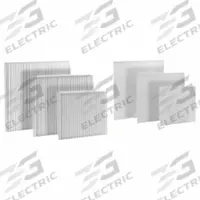 RITTAL Pleated Filter: Polycarbonate/Polyester, 6.575 in Overall Ht, 6.575 in Overall Wd, 3239.xxx (MPN 3181125). Key specifications — Brand: RITTAL; Compatible with Grainger Part Number: 6YDN9; Compatible with Product Type: Roof Mounted Fans; Manufacturer Part Number: 3181125; Material: Polycarbonate/Polyester.