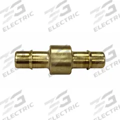 MEM-CO Barbed Fitting Coupling: 11/64 in ID x 11/64 in ID Size, Barbed x Barbed, Brass, Beaded Barb (MPN C4). Key specifications — Brand: MEM-CO.