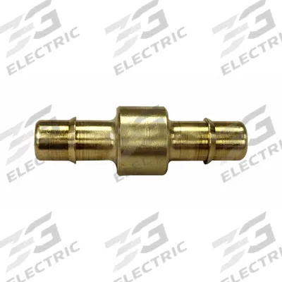 MEM-CO Barbed Fitting Coupling: 11/64 in ID x 11/64 in ID Size, Barbed x Barbed - Standard Brass Barbed Tube Fittings