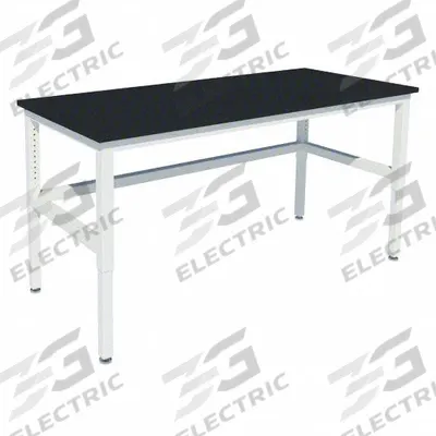 INSTOCK Heavy Duty Table: 24 in Overall Wd, 36 in Overall Ht, 5 ft Overall Lg, Phenolic - Adjustable-Height Laminate Surfaced Lab Tables