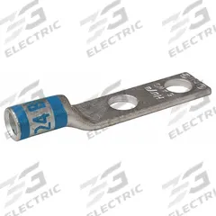 Compression Lug: For 6 AWG, Stranded Wire, 5/16 in Stud Size, Std, Copper Barrel (MPN 24D013). Key specifications — Inspection Hole: Yes; For Wire Type: Stranded; For Wire Sizes: 6 AWG; Brand: APPROVED VENDOR; Manufacturer Part Number: 24D013.