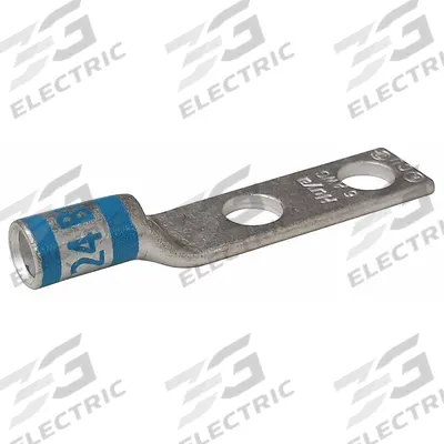 APPROVED VENDOR Compression Lug: For 6 AWG, Stranded Wire, 5/16 in Stud Size, Std - Two-Hole Compression Lugs