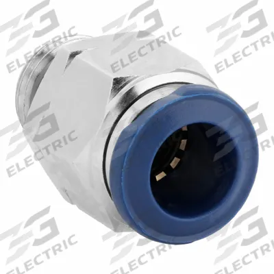 AIGNEP USA Push-Fit Fitting: 1/4 in OD x 3/8 in Pipe Size, Push-to-Connect x Universal Thread - Nickel-Plated Brass Tube Fittings