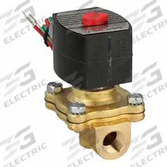 REDHAT Solenoid Valve: 2-Way, Normally Closed, 3/8 in Pipe Size, 110V AC/120V AC, High Flow (MPN EF8210G093). Key specifications — Pipe Size: 3/8 in; Voltage: 110V AC; Brand: REDHAT; Coil Enclosure: Watertight.