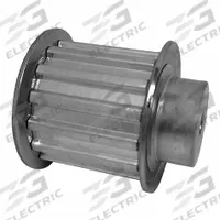 DAYTON Timing Pulley: Trapezoidal, Plain, For T5 Timing Belt Section, For 16 mm Belt Wd, 14 Teeth (MPN 27T5/14-2). Key specifications — Brand: DAYTON; Tooth Profile: Trapezoidal; Finish: Plain.