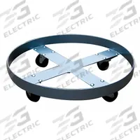 APPROVED VENDOR Drum Dolly: 1,200 lb Load Capacity, For 55 gal Container Capacity, Round, (4) Swivel (MPN 6FVJ6). Key specifications — Caster/Wheel Configuration: (4) Swivel; For Container Capacity: 55 gal; Deck Shape: Round; Brand: APPROVED VENDOR.