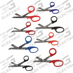 EMI EMT Shear: EMS Shear, Stainless Steel, Angled/Rounded, Plastic, 5 1/2 in Overall Lg, Reusable (MPN 1096 BLACK). Key specifications — Disposability: Reusable; Product Type: EMS Shear; Color: Black; Blade Material: Stainless Steel; Handle Material: Plastic; Brand: EMI; Blade End Type: Rounded.